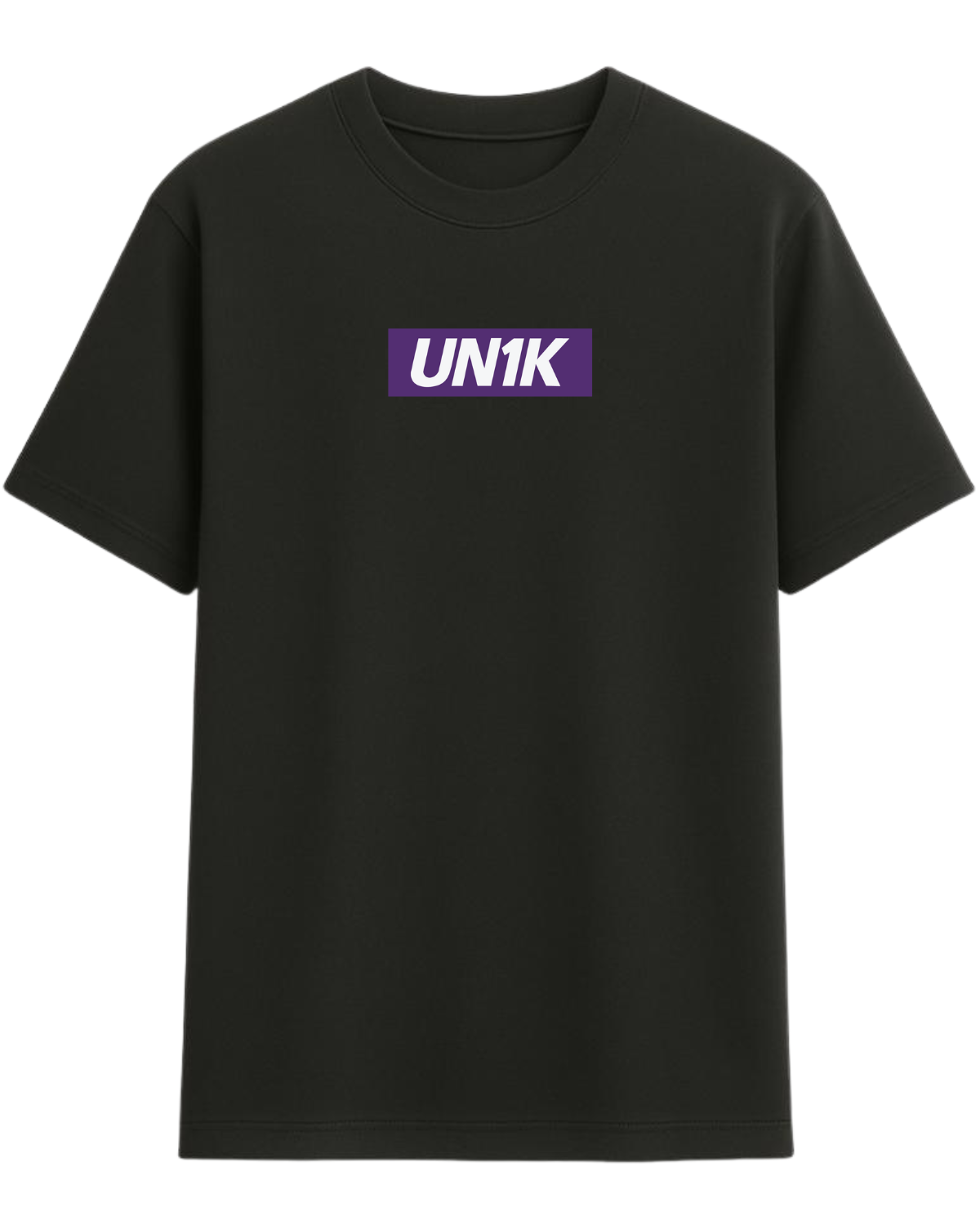 Camiseta UN1K Preta “Block Identity Purple”