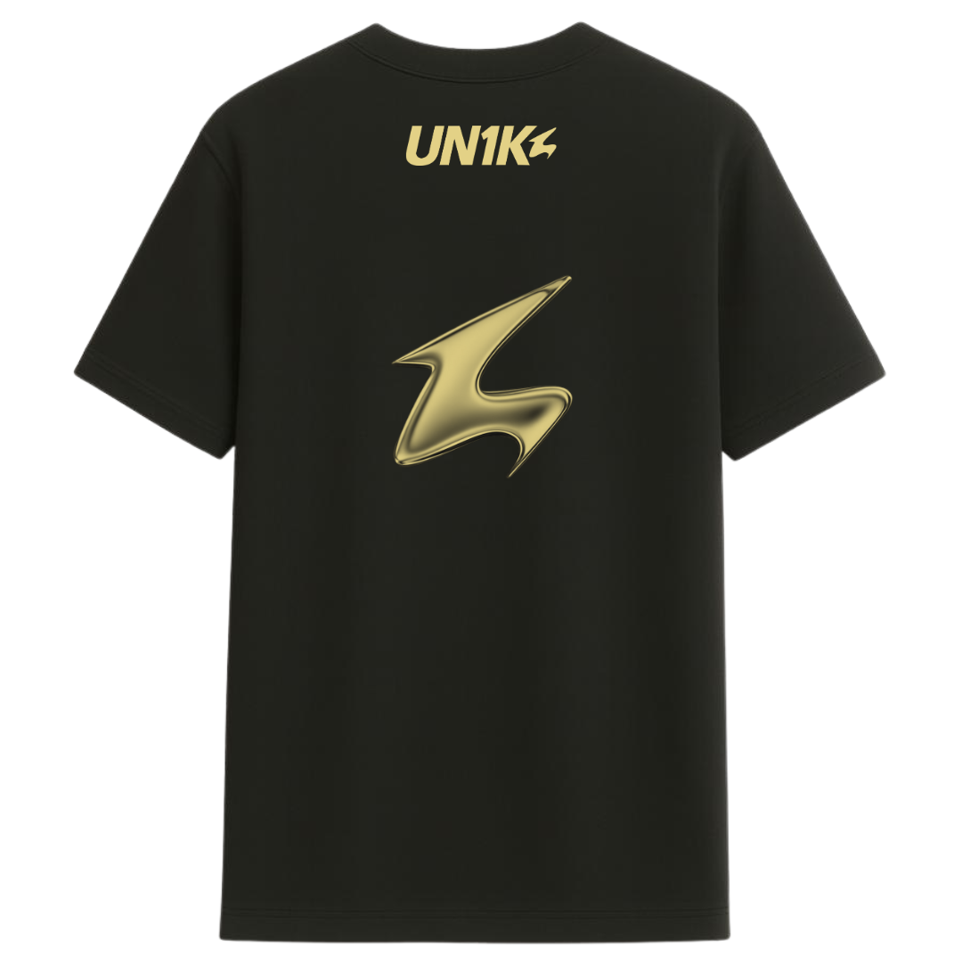 Camiseta Preta UN1K Elemental Gold