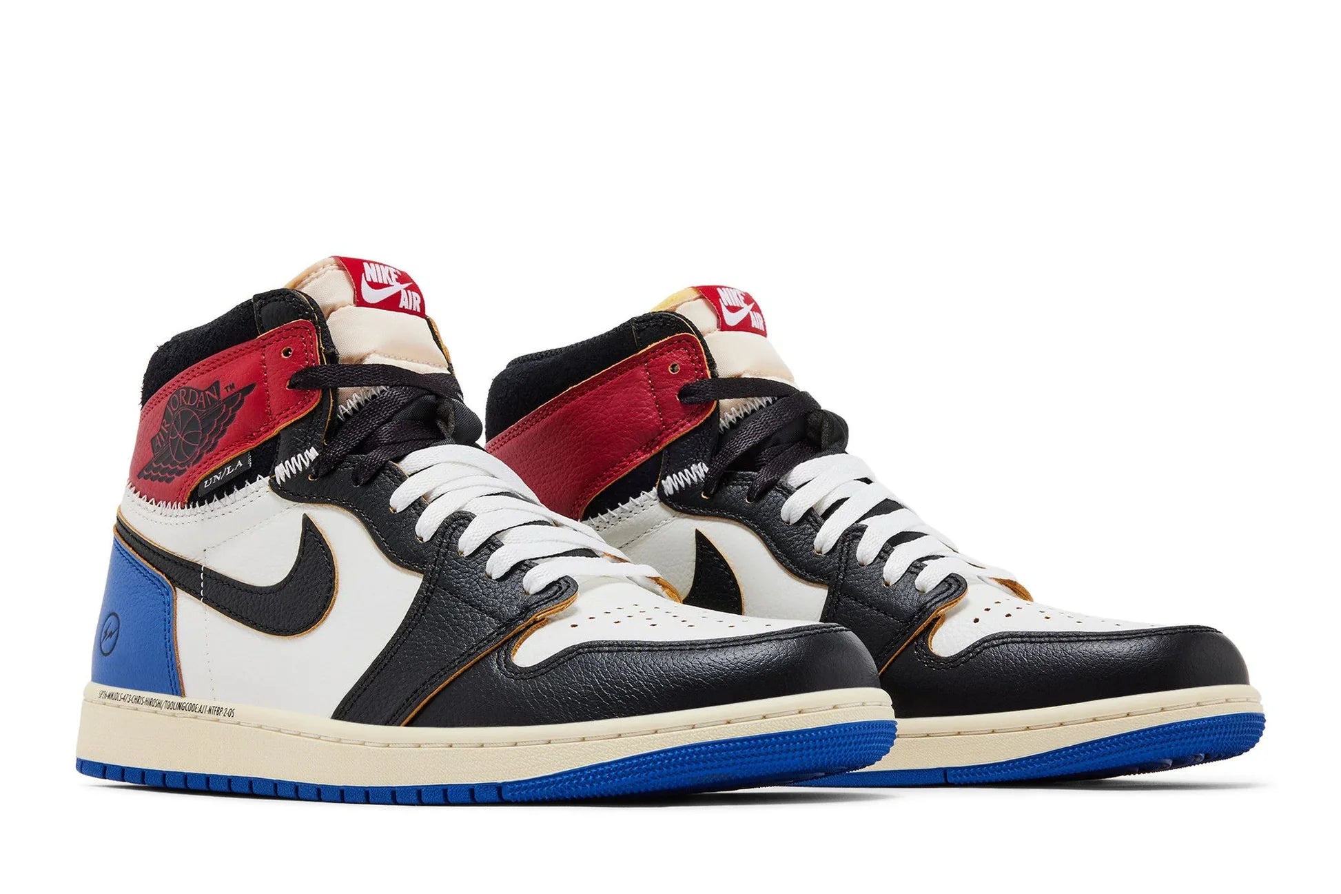 Air Jordan 1 High Fragment Design x Union LA Varsity Red Branco