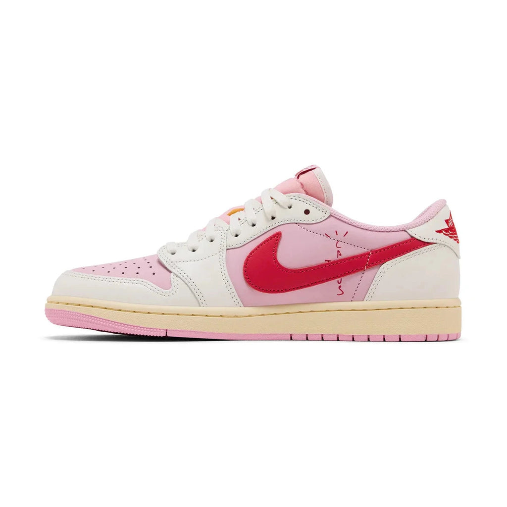 Air Jordan 1 Retro Low OG SP Travis Scott Sail Tropical Pink Rosa