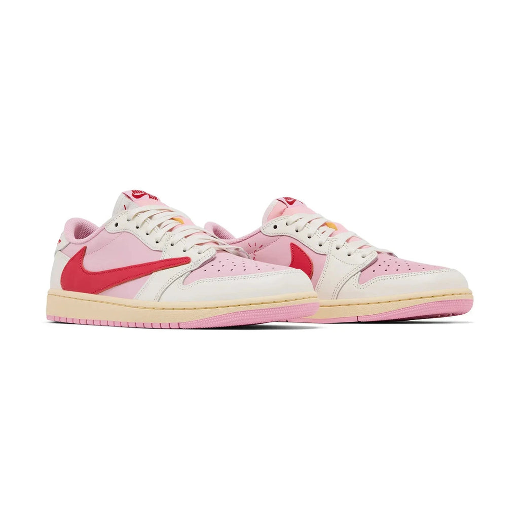 Air Jordan 1 Retro Low OG SP Travis Scott Sail Tropical Pink Rosa