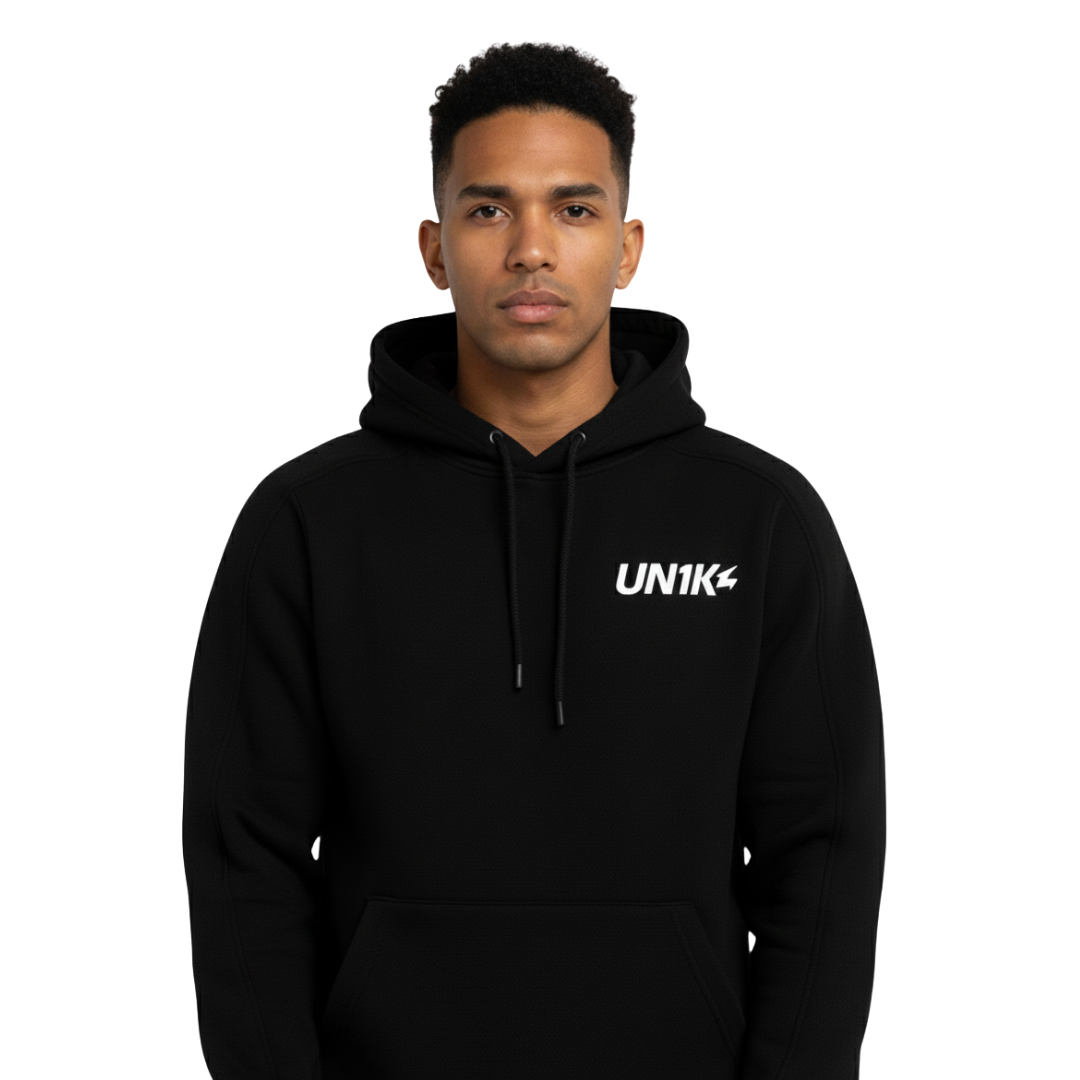 Moletom Preto Frequency Purple