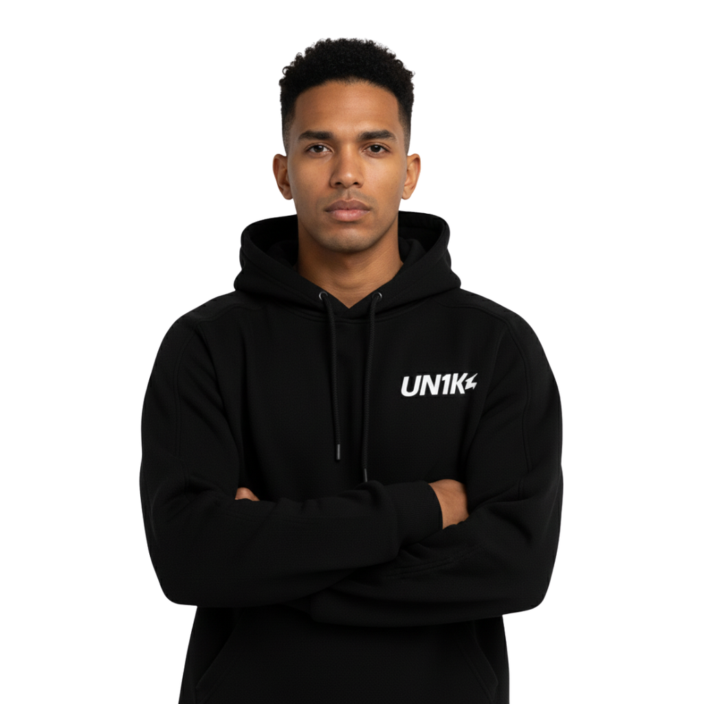 Moletom Preto Frequency Purple