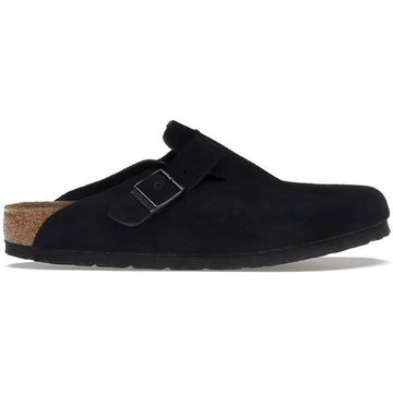 Birkenstock Boston Soft Footbed Suede Black
