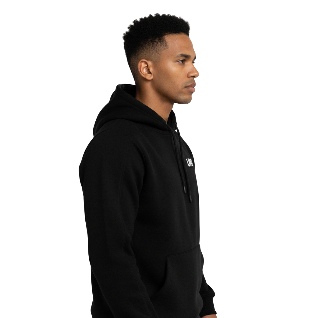 Moletom Preto Frequency Purple