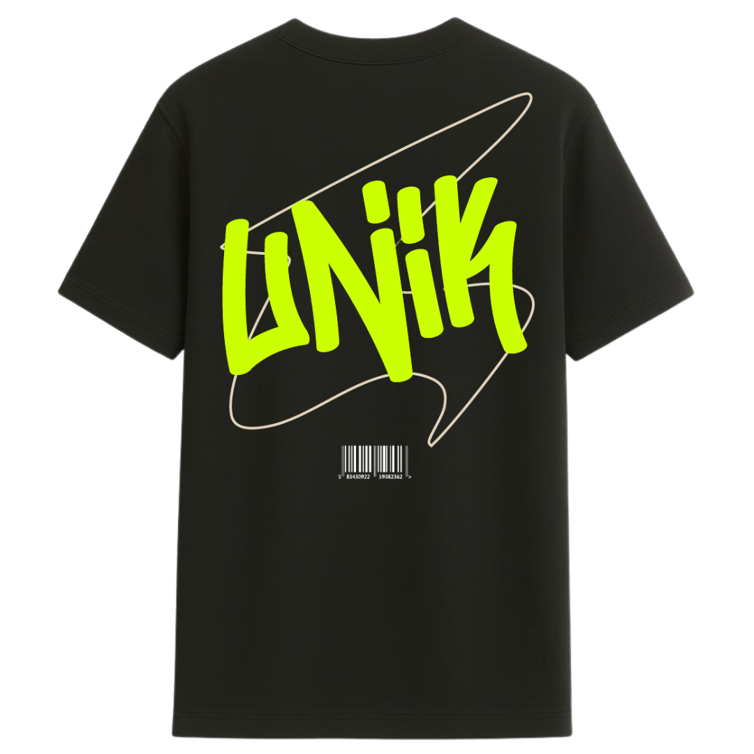 Camiseta Un1k Preta “Art Techno”