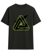 Camiseta UN1K Preta Neon Flux