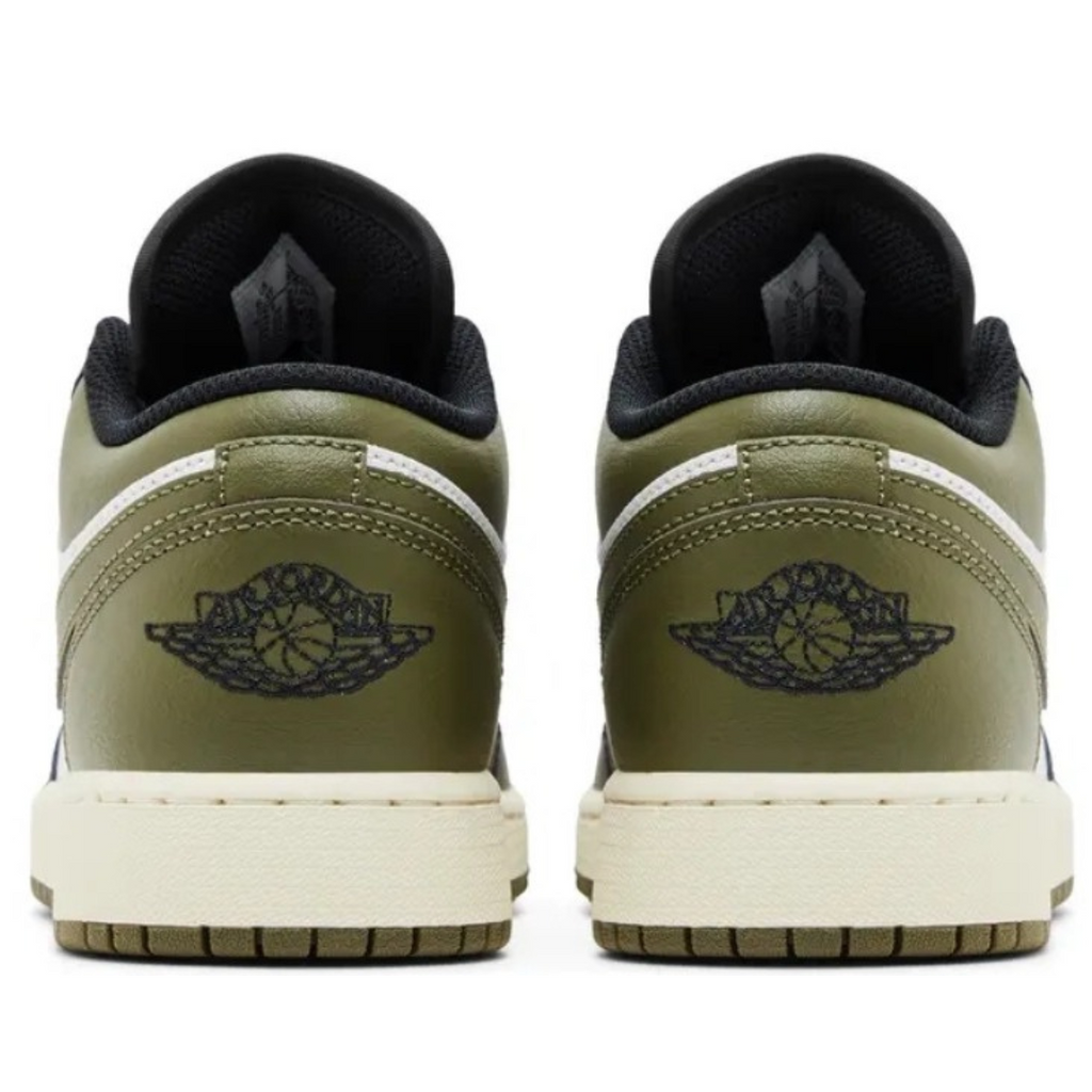 Air Jordan 1 Low 'Black Toe Medium Olive’