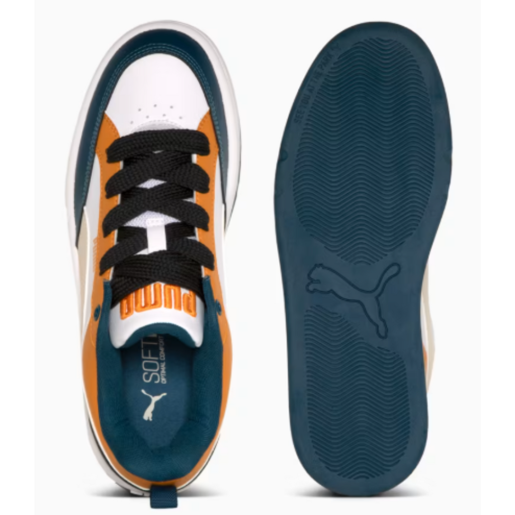 Tênis Puma Park Lifestyle BDP Branco Laranja e Azul (Pronta Entrega)