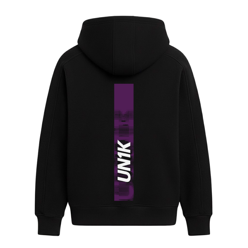 Moletom Preto Frequency Purple