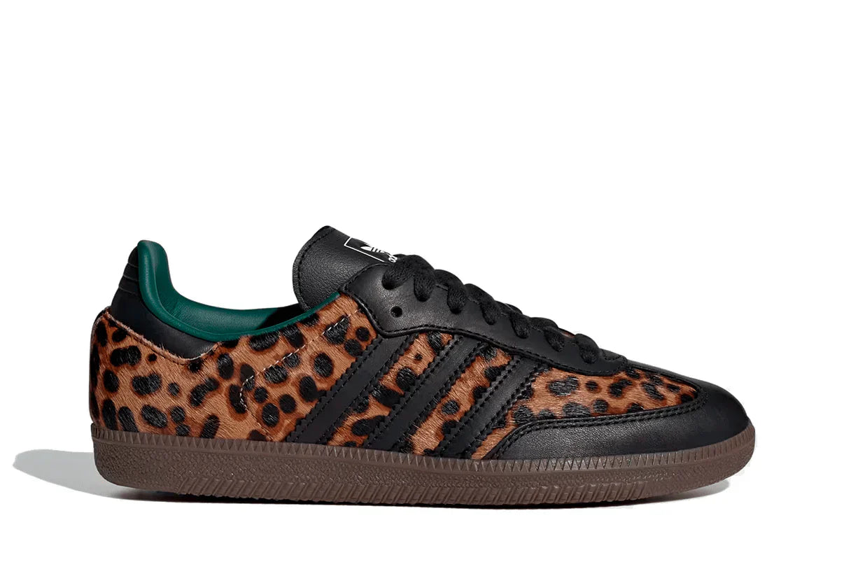 Adidas Samba Og Collegiate Green Leopard Brown