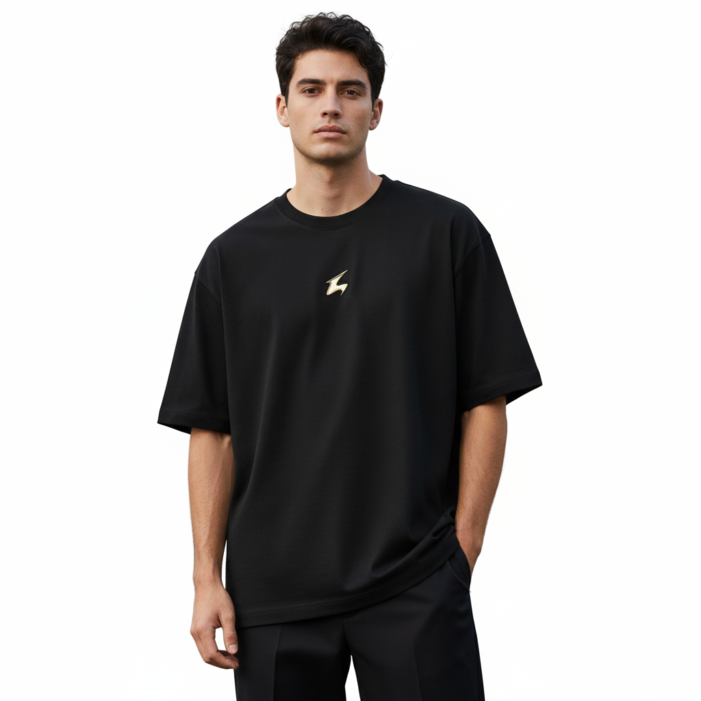 Camiseta Preta UN1K Elemental Gold