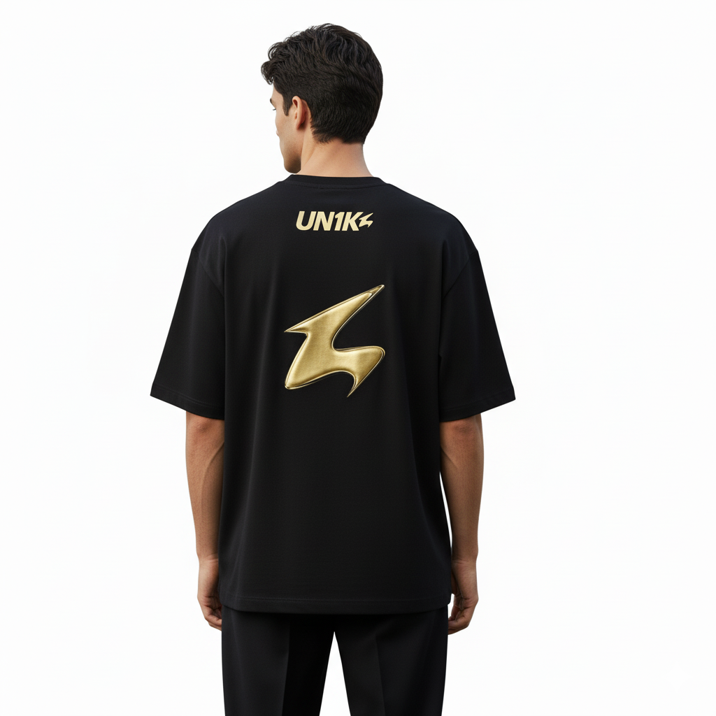Camiseta Preta UN1K Elemental Gold