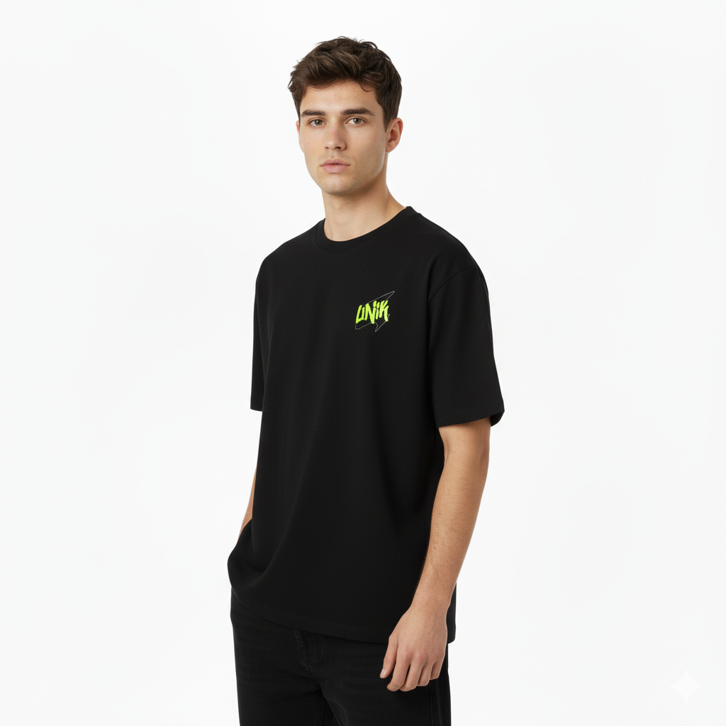 Camiseta Un1k Preta “Art Techno”