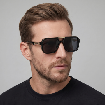 Men's Double-Bridge Aviator Sunglasses