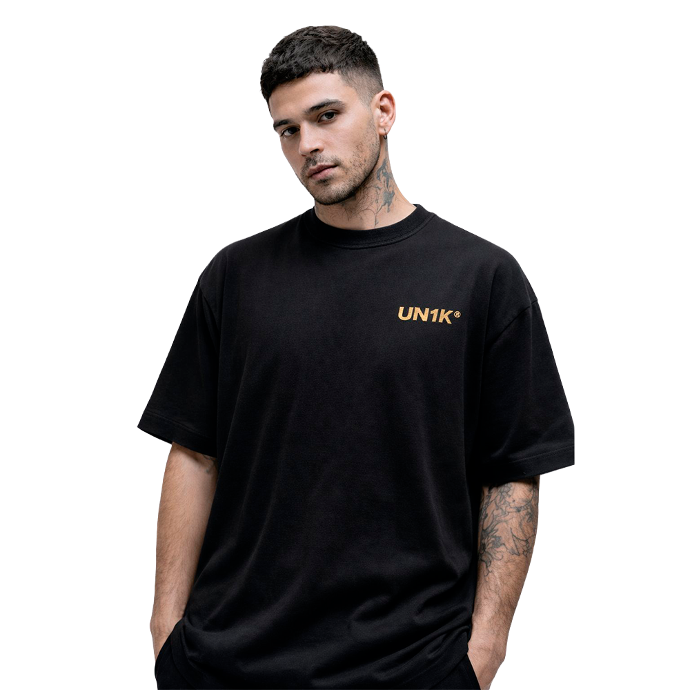 Camiseta Un1k Oversized Vintage Gold