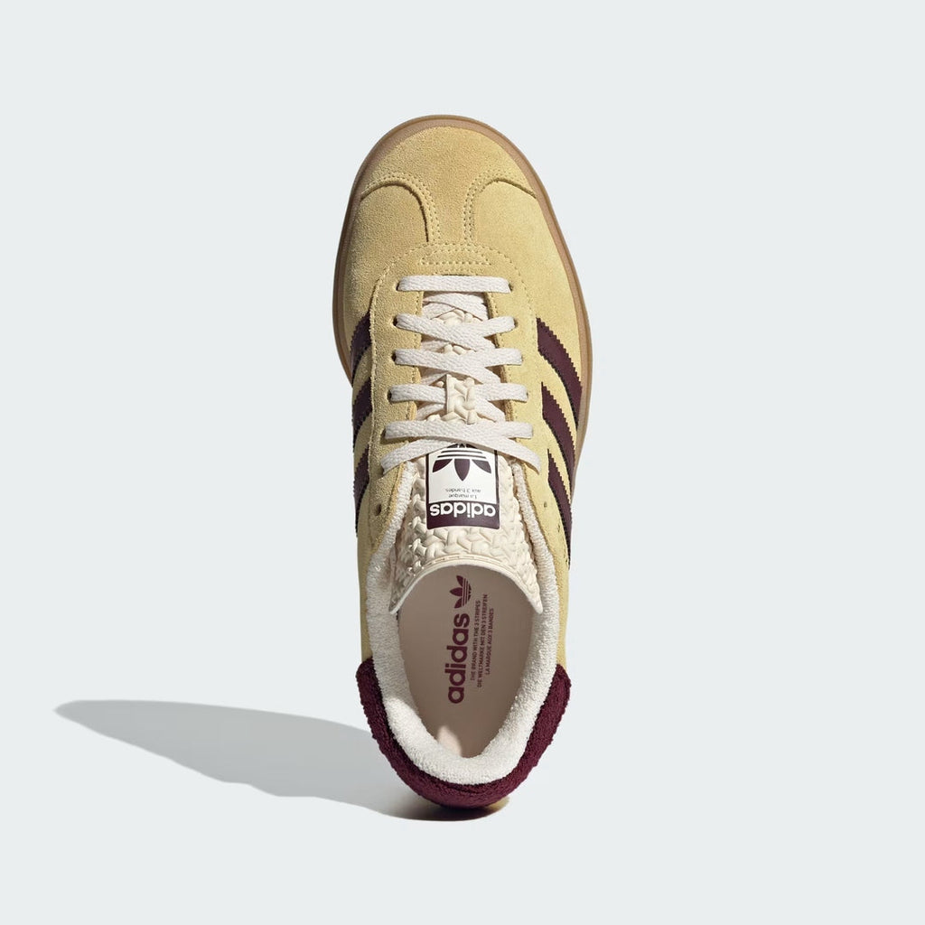 Adidas Gazelle Bold Almost Yellow Maroon (Pronta entrega)