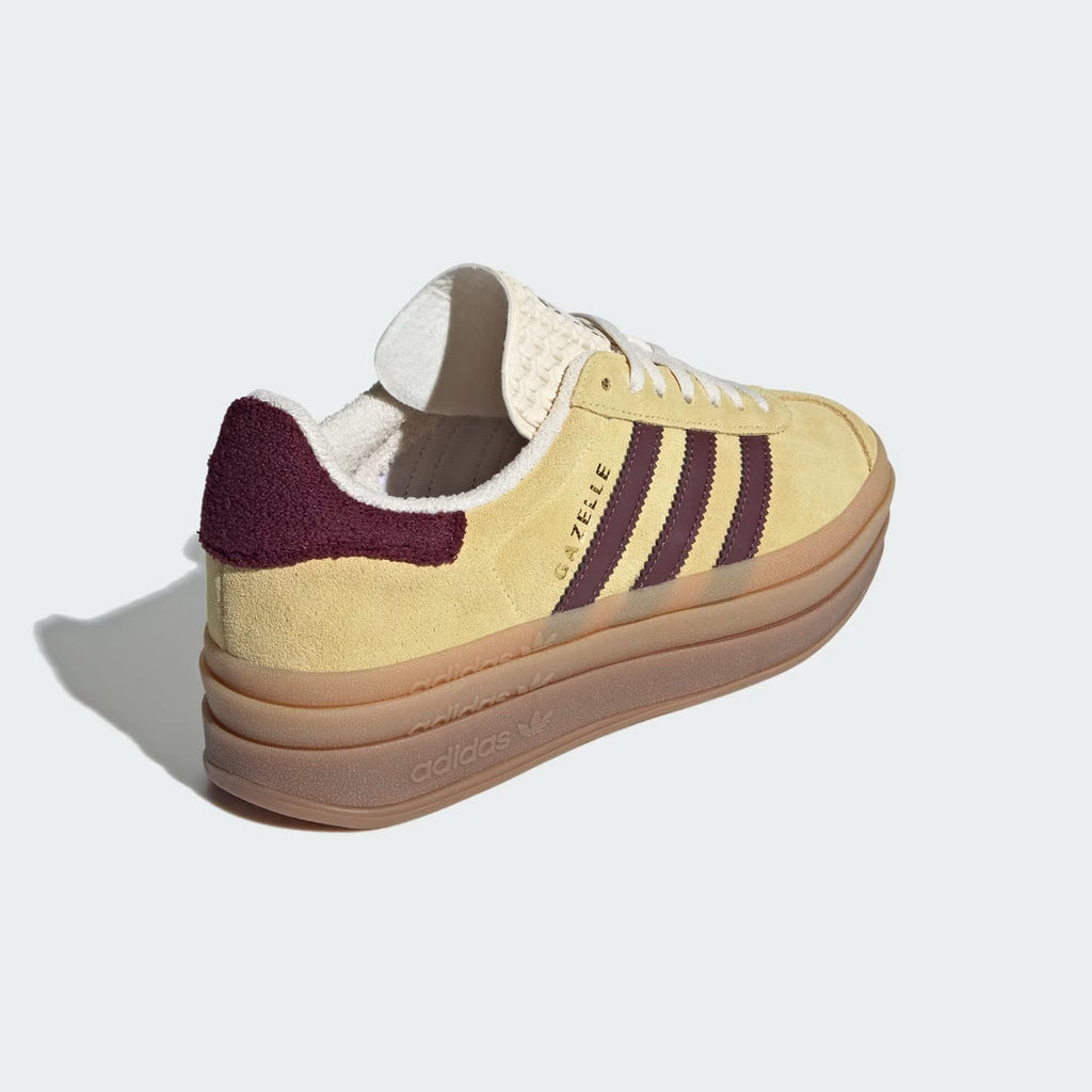 Adidas Gazelle Bold Almost Yellow Maroon (Pronta entrega)