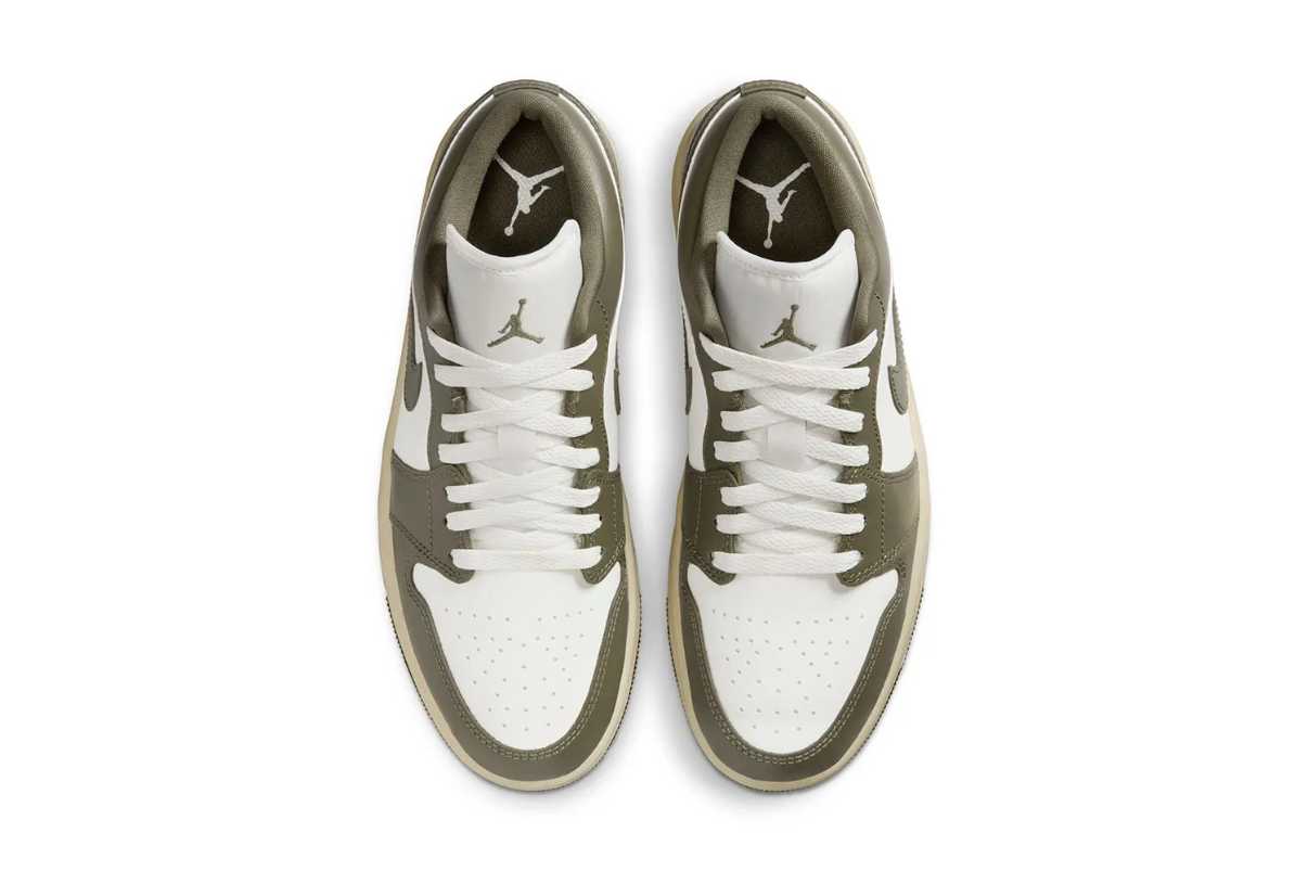 Air Jordan 1 Low Medium Olive Verde