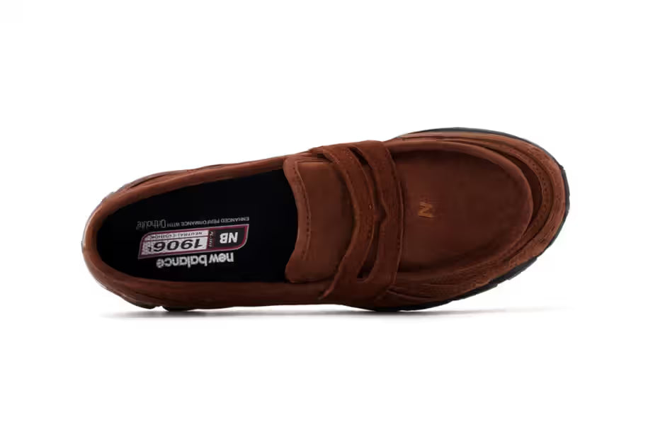 New Balance 1906L Rich Oak Suede Camurça Slip-on Marrom