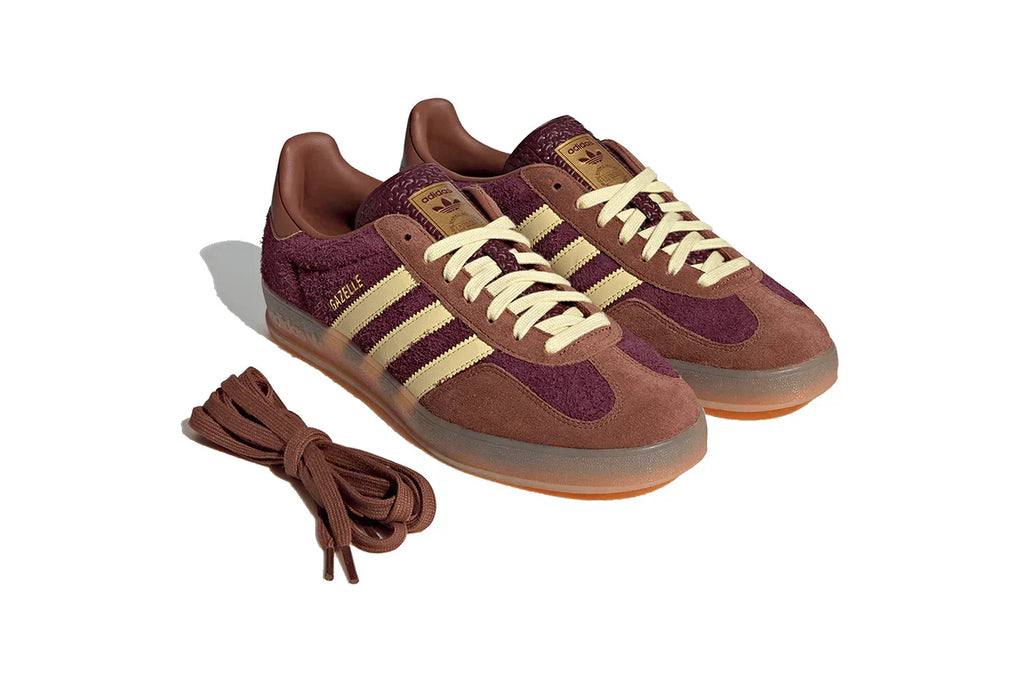Adidas Gazelle Indoor Maroon Almost Yellow Brown