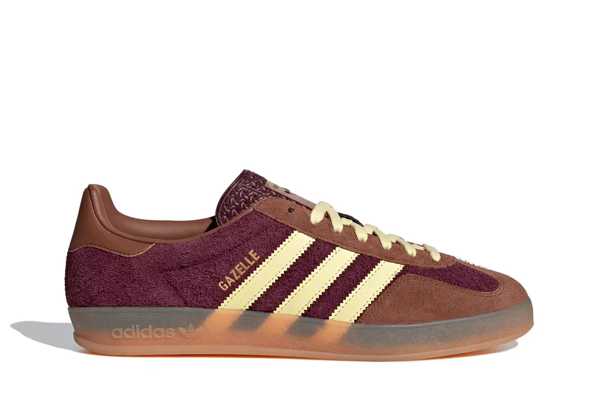 Adidas Gazelle Indoor Maroon Almost Yellow Brown