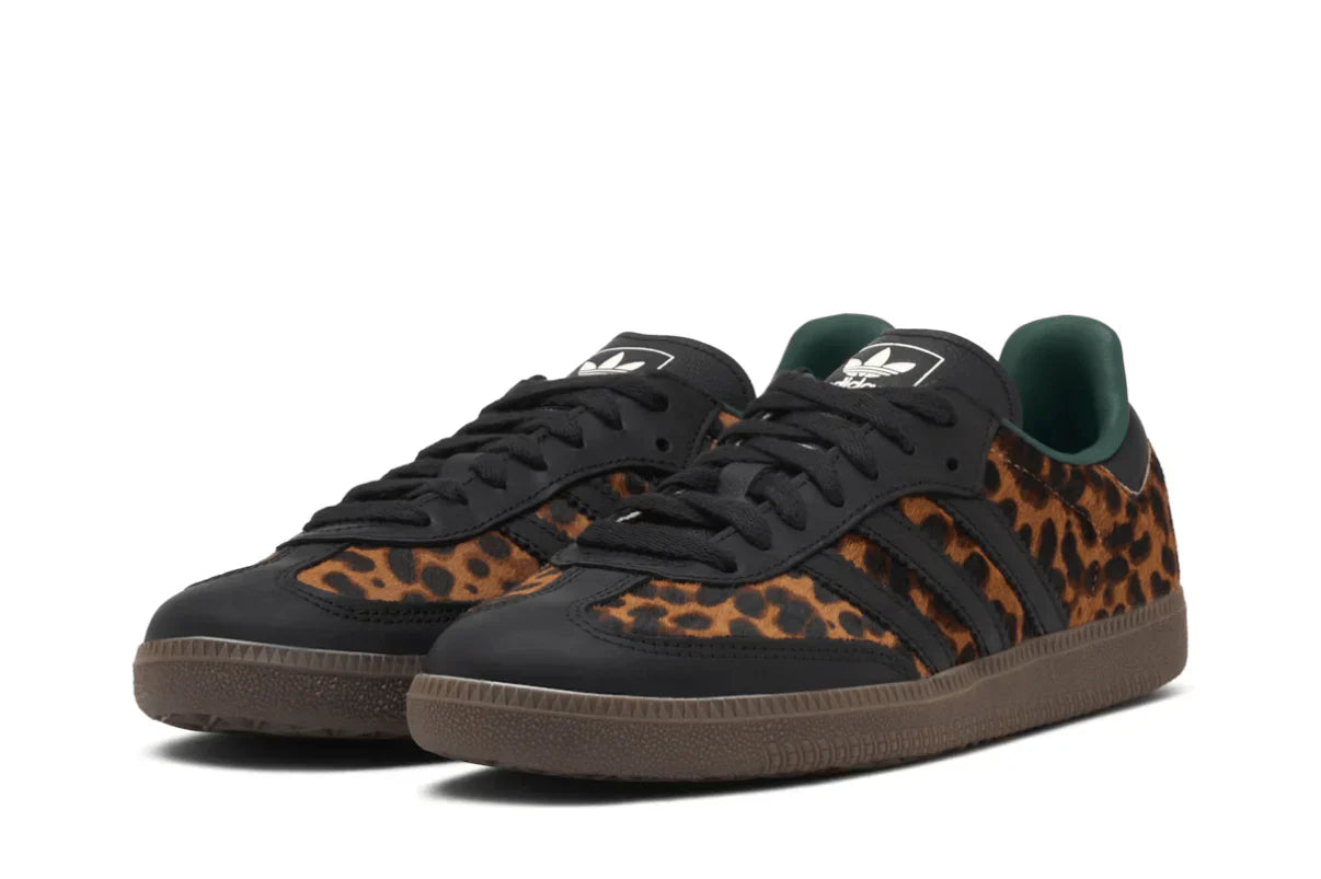 Adidas Samba Og Collegiate Green Leopard Brown