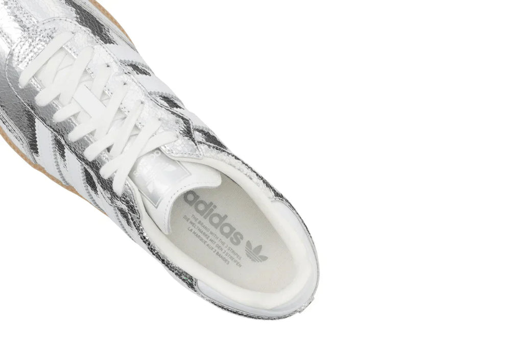 Adidas Samba OG Silver Metallic Cracked Leather Silver