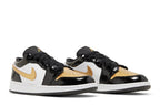 Air Jordan 1 Low SE Gs "Gold Toe" Preto