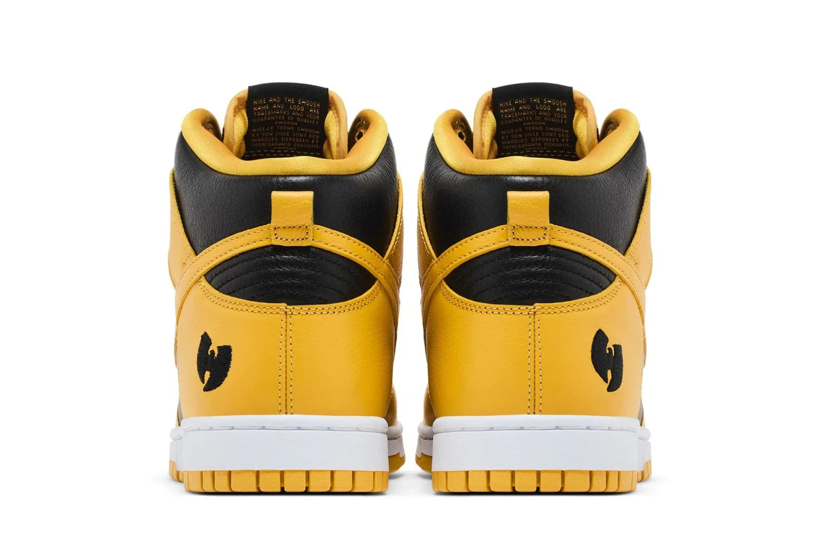 Nike Dunk High x Wu Tang Clan Black and Pollen Amarelo