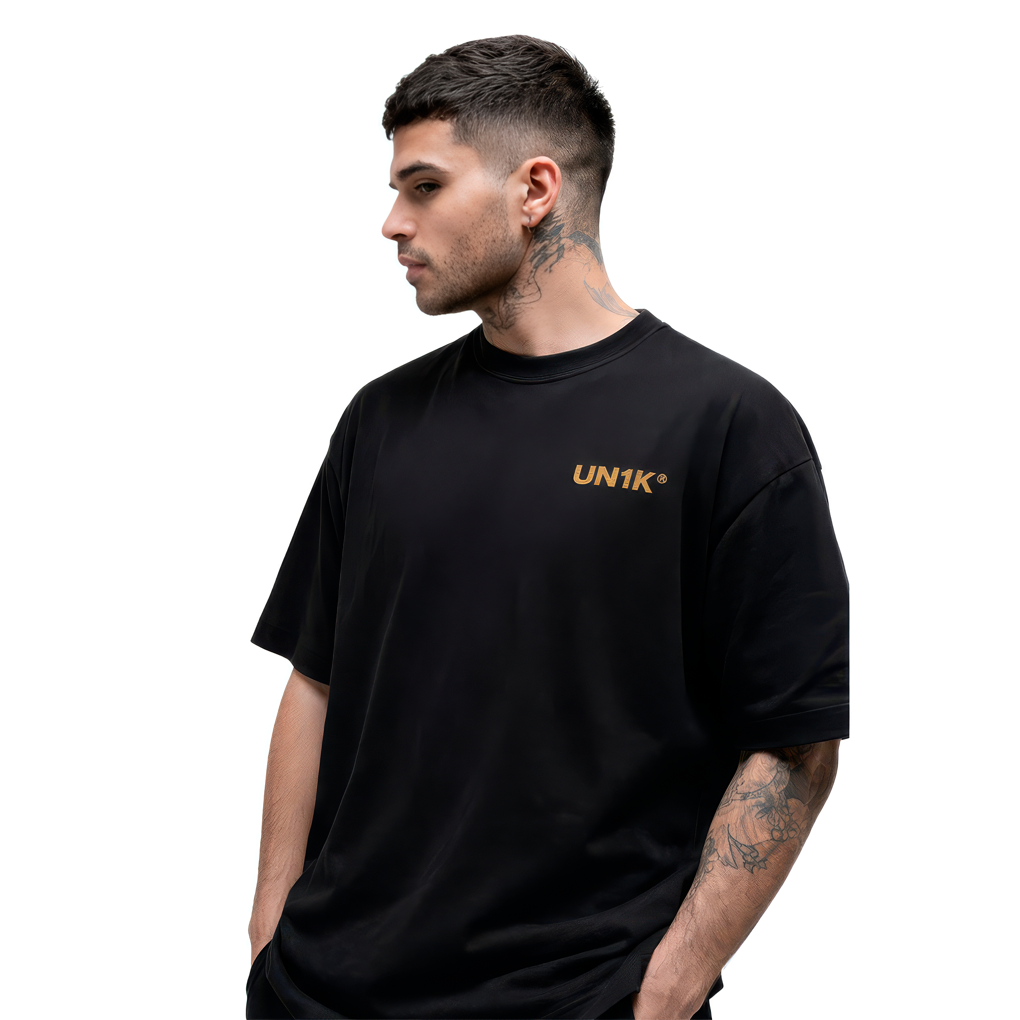Camiseta Un1k Oversized Vintage Gold